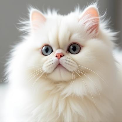 Persian cat looking pristine after de-shedding treatment